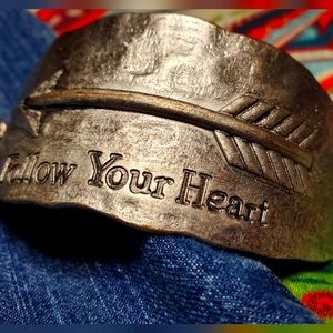 Follow Your Heart Statement Bracelet